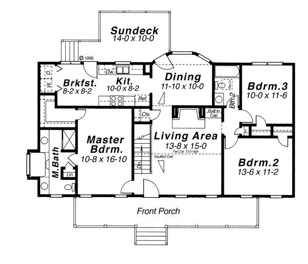 Floor Plan image of Irving House Plan